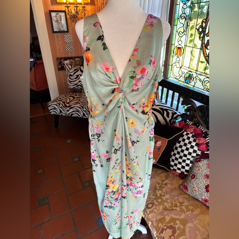 Floral Jumpsuit in Mint Green